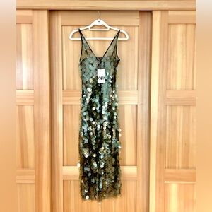 Zara Sequin Midi Dress